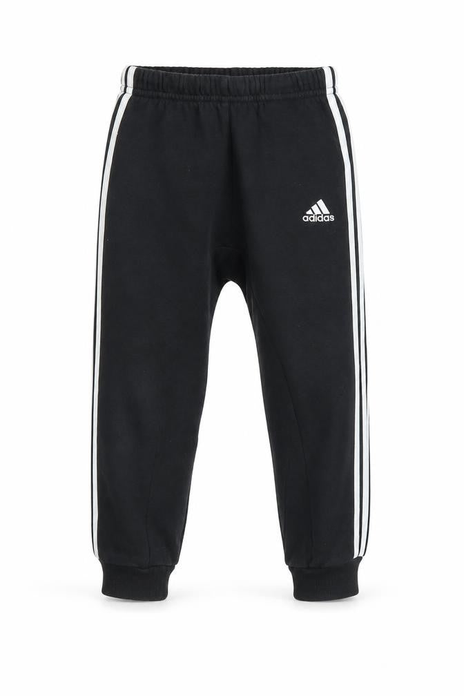 Front view of Adidas boys’ black jogger trousers 4 years - sporty & comfy