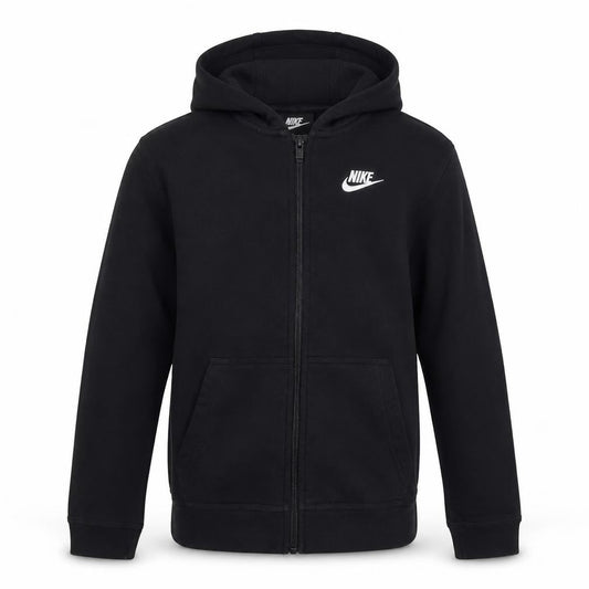 Nike Boys Black Full Zip Hoodie - Size L, Fleece, Casual