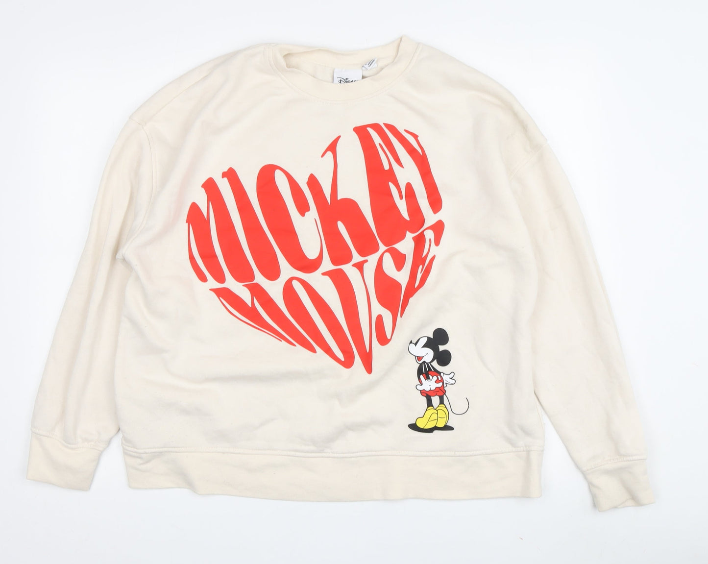 Womens UK 20 Regular Disney Ivory Pullover Sweatshirt
