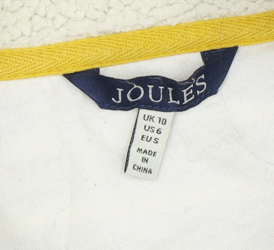 Joules Women's Purple Striped Sweatshirt Size L