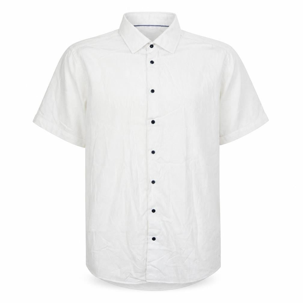 Gino Marcello Men's White XL Button-Up Casual Shirt