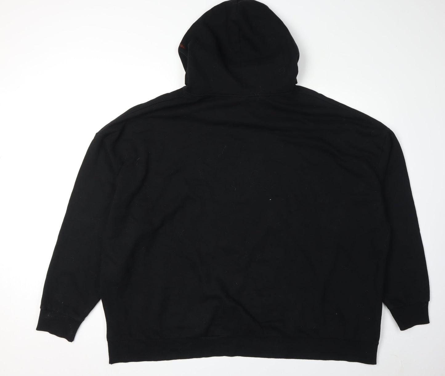 Disney Unisex Black 2XL Logo Hoodie Pullover Casual