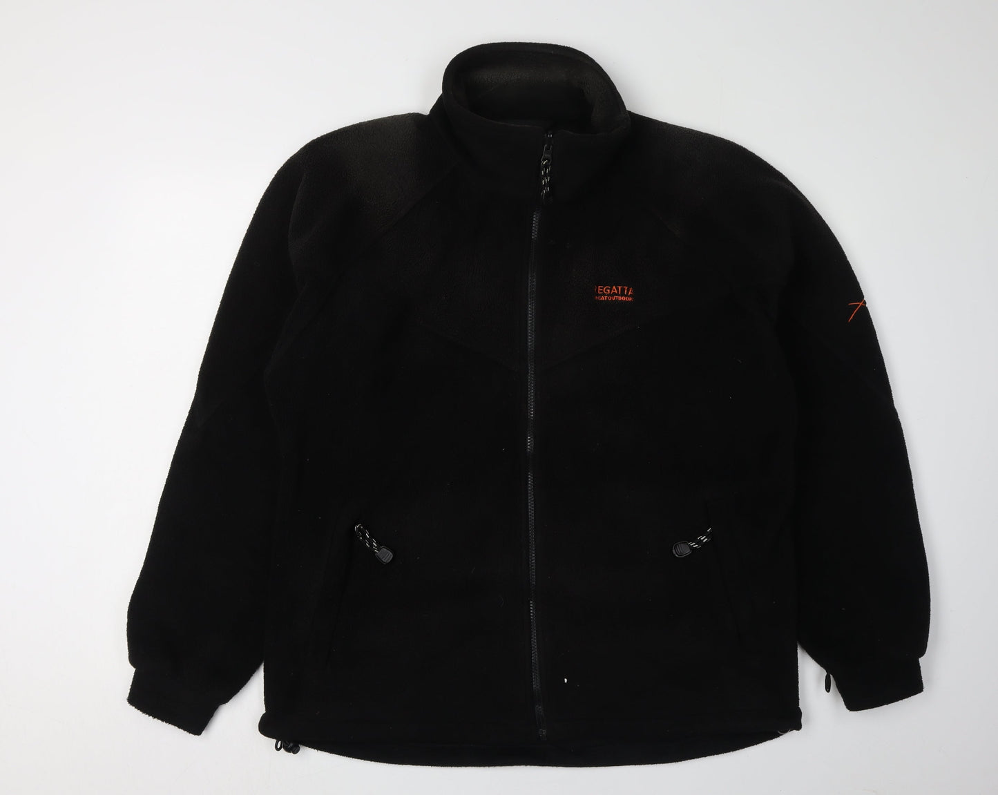 Regatta Men's Black Fleece Jacket, Size M, Full Zip, Casual