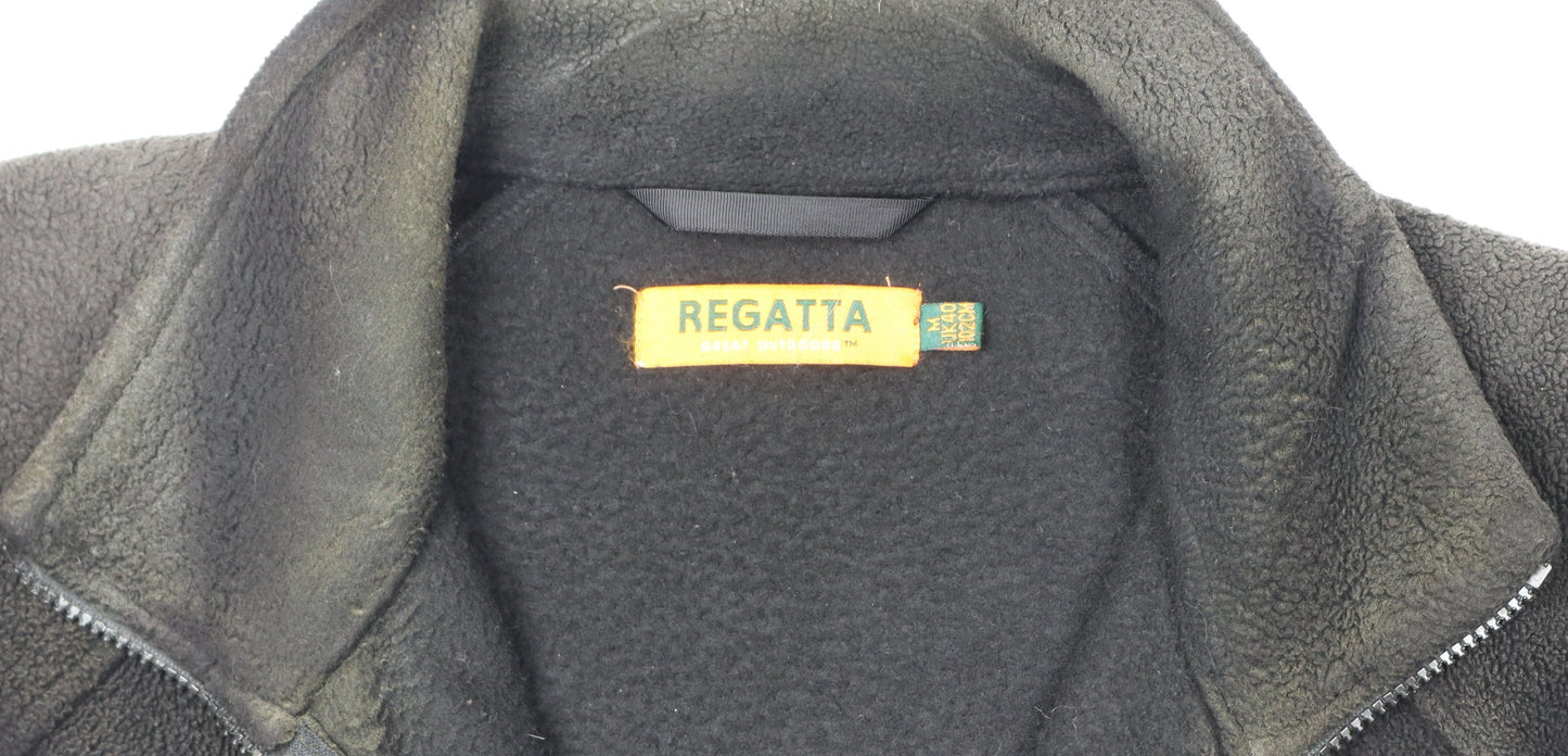 Regatta Men's Black Fleece Jacket, Size M, Full Zip, Casual