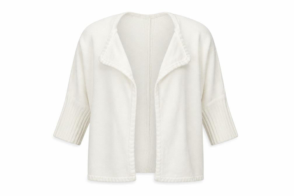 Womens UK 2 Regular Karen Millen White Cardigan Tight-Knit