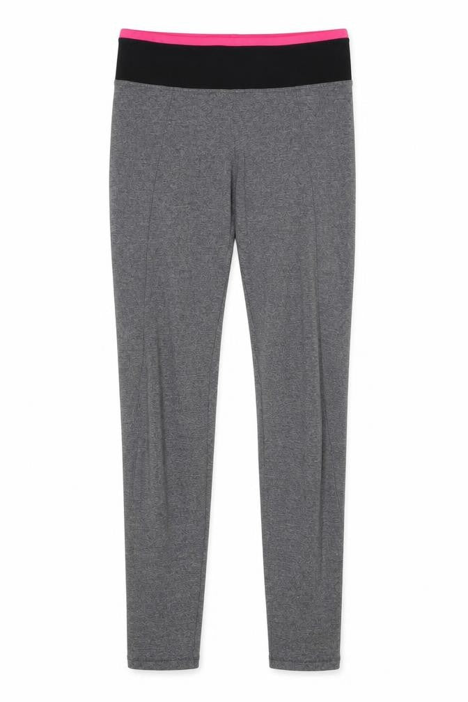 Front view of Oxylane girls’ grey ankle leggings 2xs activewear