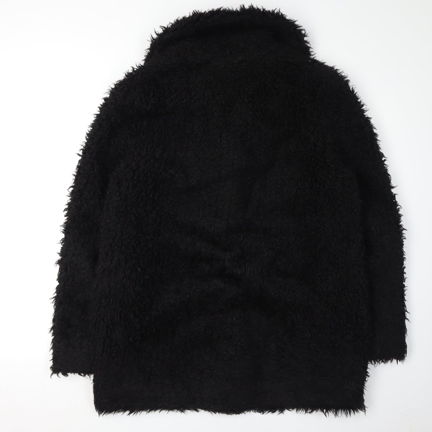 Topshop Women's Black Long Coat UK 16, Autumn/Winter Wear