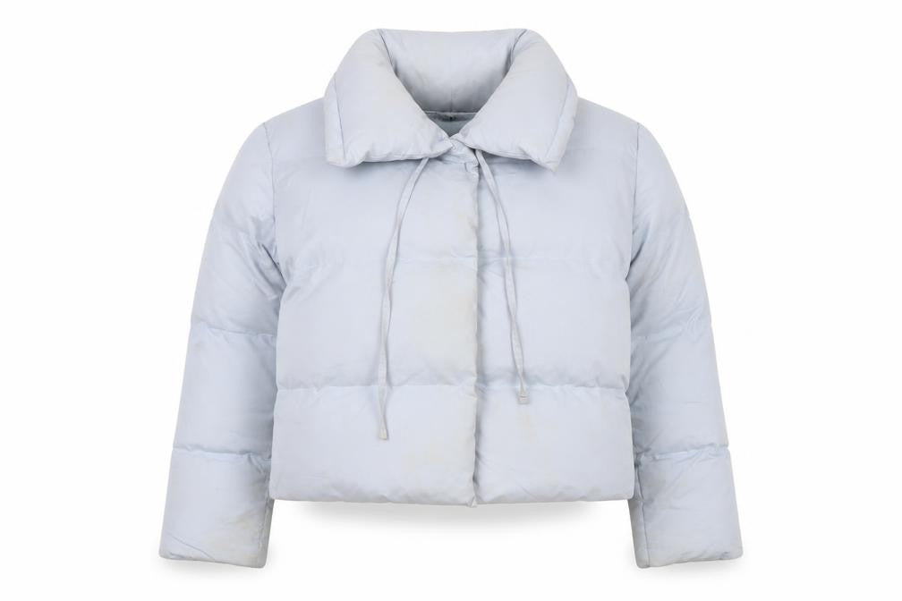 In The Style Women's Grey Puffer Jacket Size 12