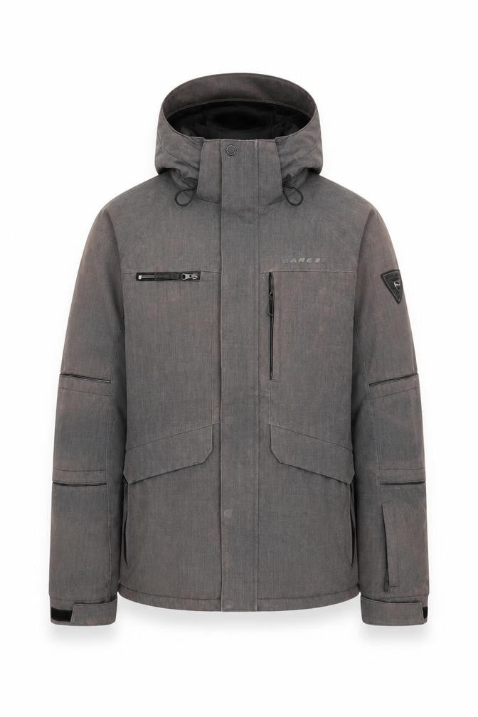 Dare 2b Men's Grey Puffer Jacket, Size L, Hooded