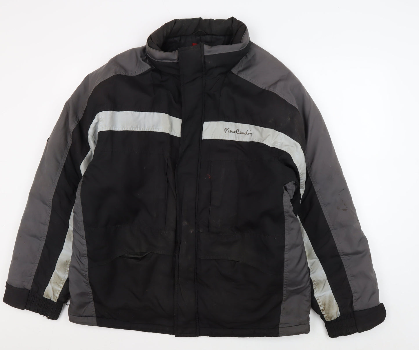 Pierre Cardin Men's Black Puffer Jacket L - Winter Ready