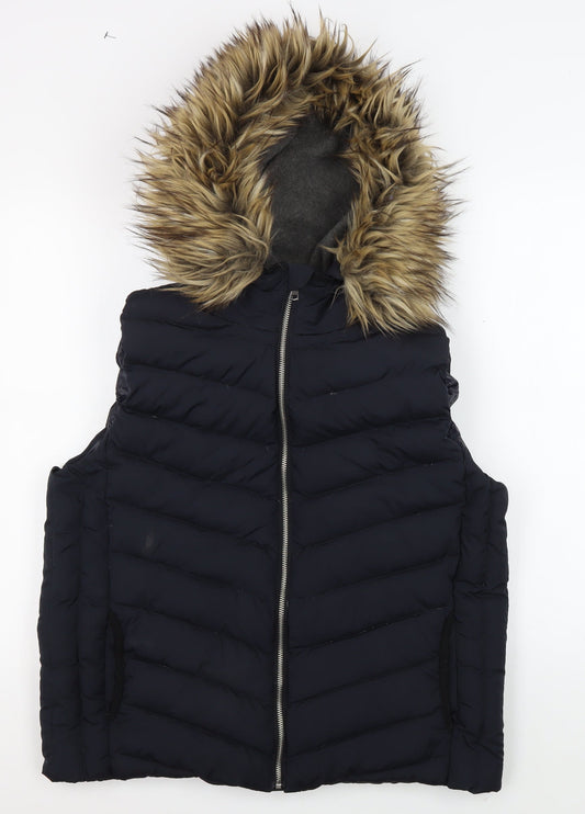 Gap Men’s Black Hooded Puffer Jacket L