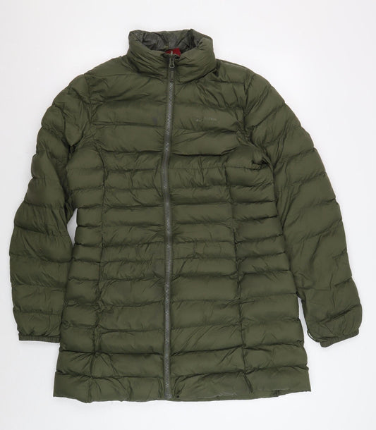 Mountain Warehouse Women's Green Puffer Jacket Size 10