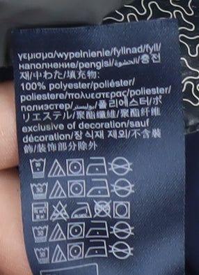 Tommy Hilfiger Boys Grey Hooded Puffer Jacket Size 110