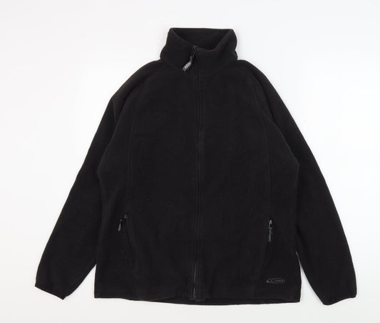 Gelert Unisex Black Fleece Jacket - Size 14