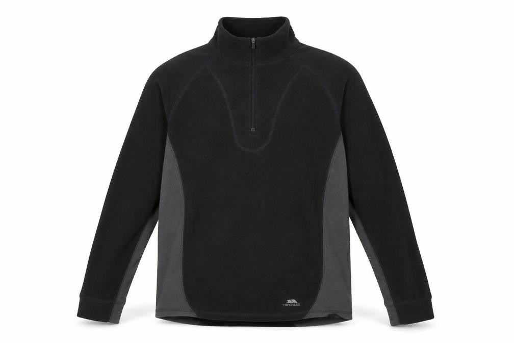 Mens UK S Regular Trespass Black Pullover Sweatshirt