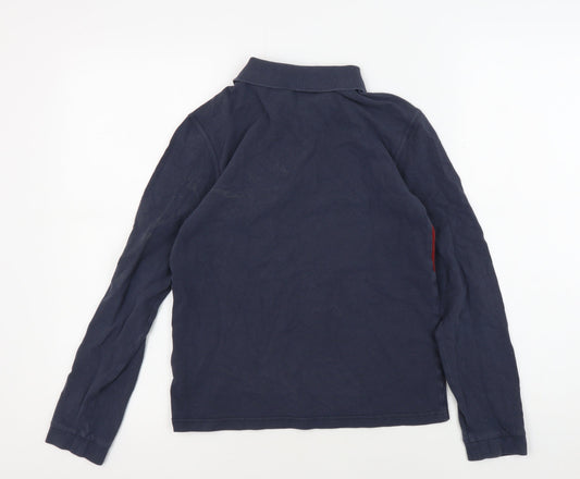 Barbour Boys Blue Long Sleeve Polo Shirt L