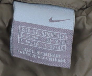 Nike Women's Green XS Puffer Waistcoat