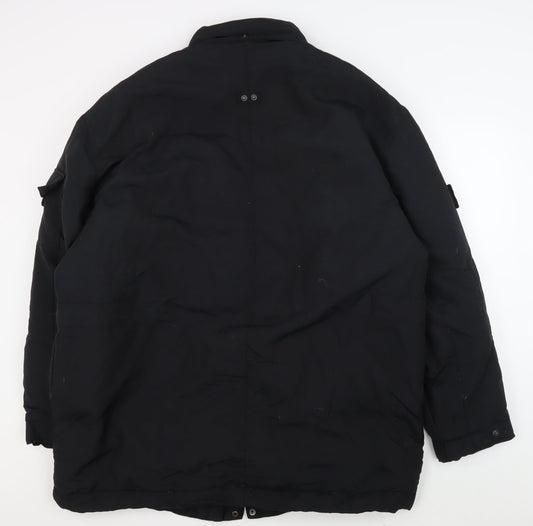 Next Men's Black Military Jacket Size L
