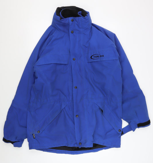 TOG 24 Men's Blue M Waterproof Rain Coat Jacket