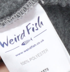 Weird Fish Women's Grey Pullover Sweatshirt Size 12
