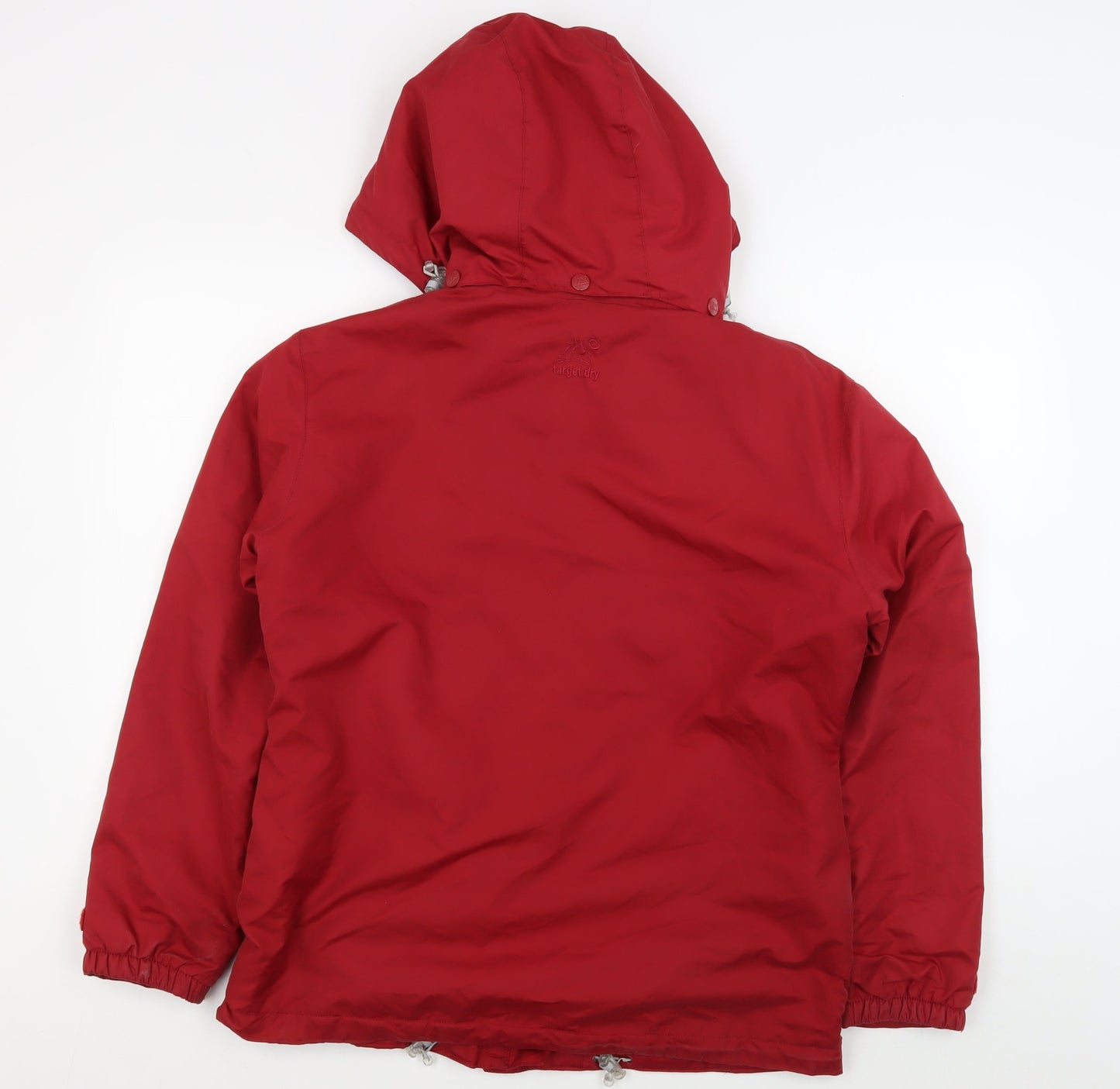 Target Dry Women's Red Rain Coat Jacket, Size 10, Hooded