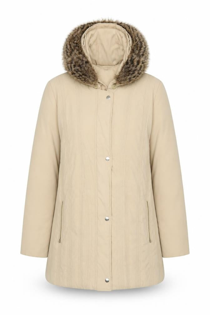 Marks & Spencer Women's Beige Parka Coat Size 12