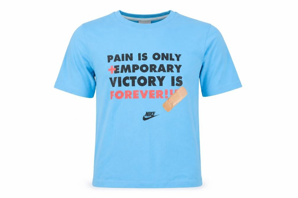Mens UK Size M Nike Blue  Cotton T-Shirt