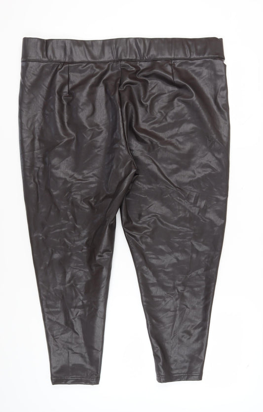 Marks and Spencer Women's Brown Ankle Leggings Size 24