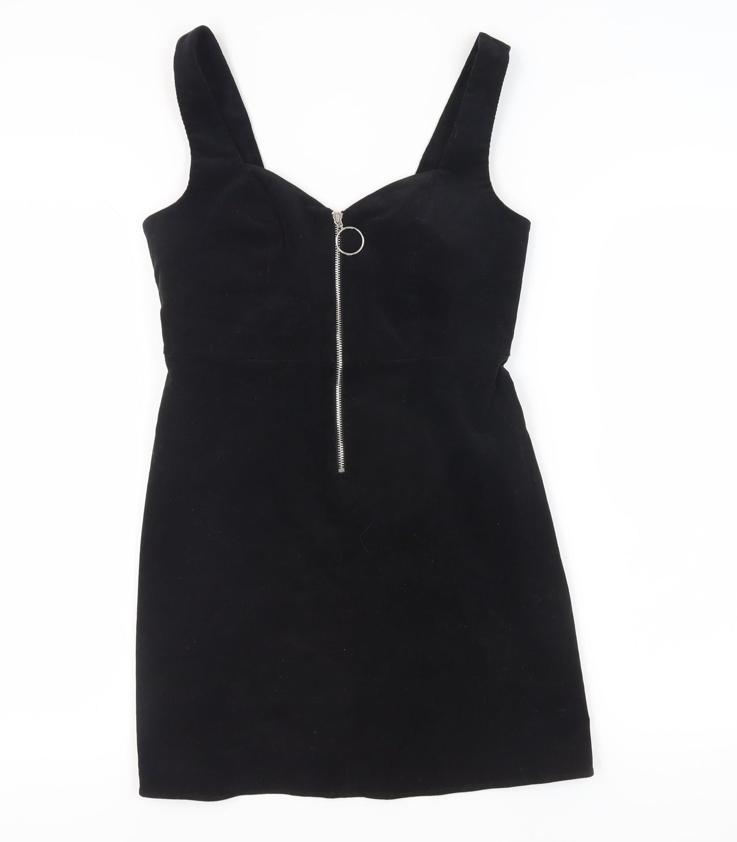 Topshop Black Pencil Dress, Size 8, Strappy Sleeveless