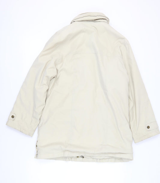 Marks and Spencer Women's Beige Parka Jacket Size 8