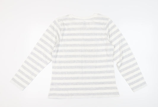 Disney Women's Lion King Nightshirt, Size 12-14, White Striped