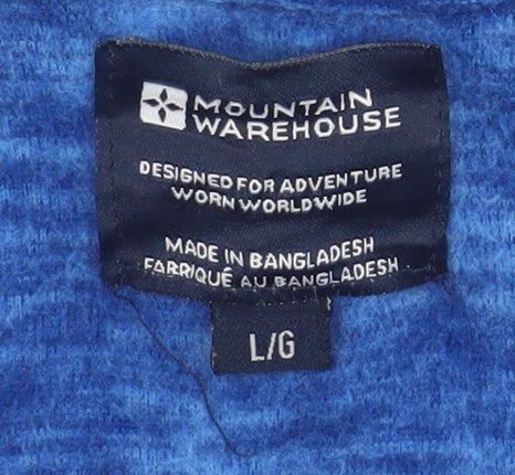 Mountain Warehouse Men's Blue Full Zip Basic Jacket L