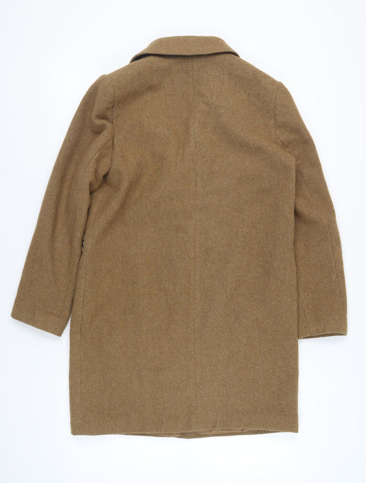 Marks and Spencer Women's Brown Mid-Length Overcoat Size 12