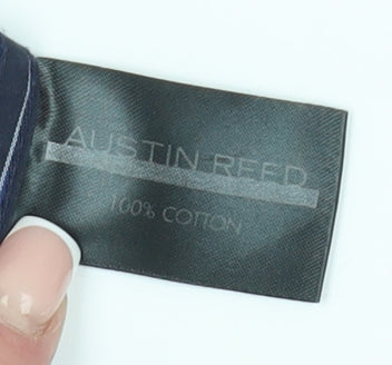 Austin Reed Men's Blue Striped Dress Shirt Size 16