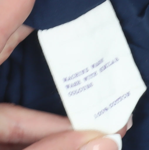 Jack Wills Women's Blue Check A-Line Dress Size 12