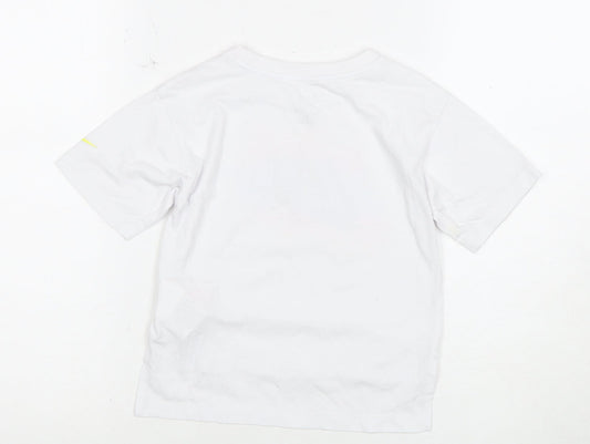 Nike Unisex Kids White Graphic T-Shirt 4-5 Years