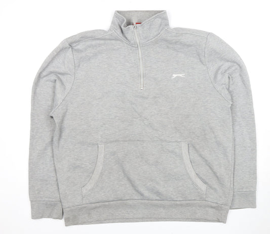 Slazenger Men's Grey XL Pullover Sweatshirt