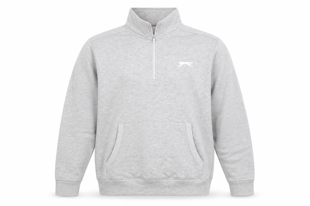 Mens UK XL Regular Slazenger Grey Pullover Sweatshirt
