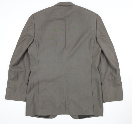 Burton Men's Grey Regular Fit Blazer 40R Classic