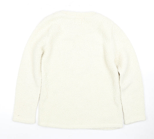 Disney Women's White Fleece Mickey Mouse Lounge Top