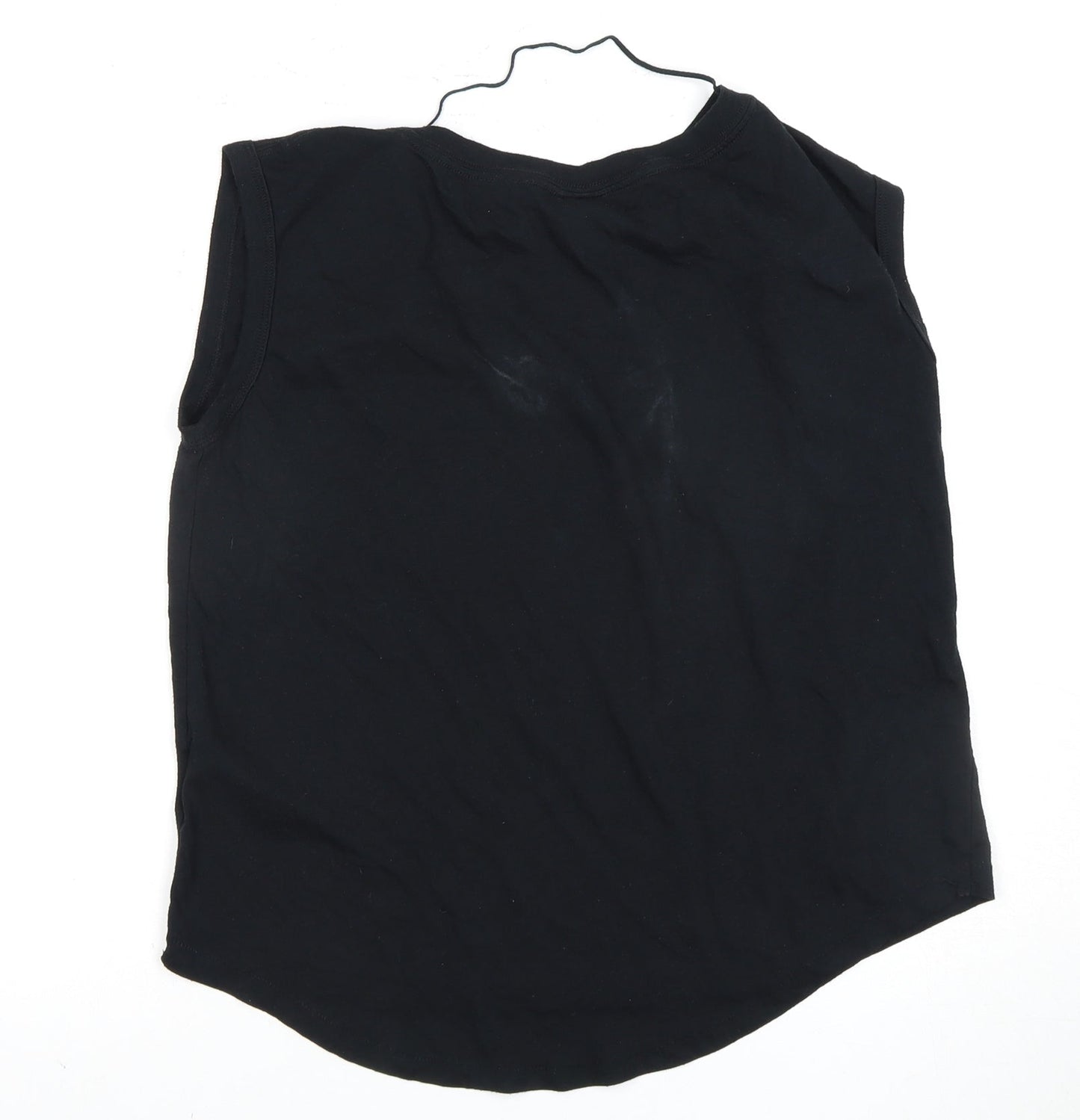 Nike Unisex Black Tank Top Large Crew Neck Casual