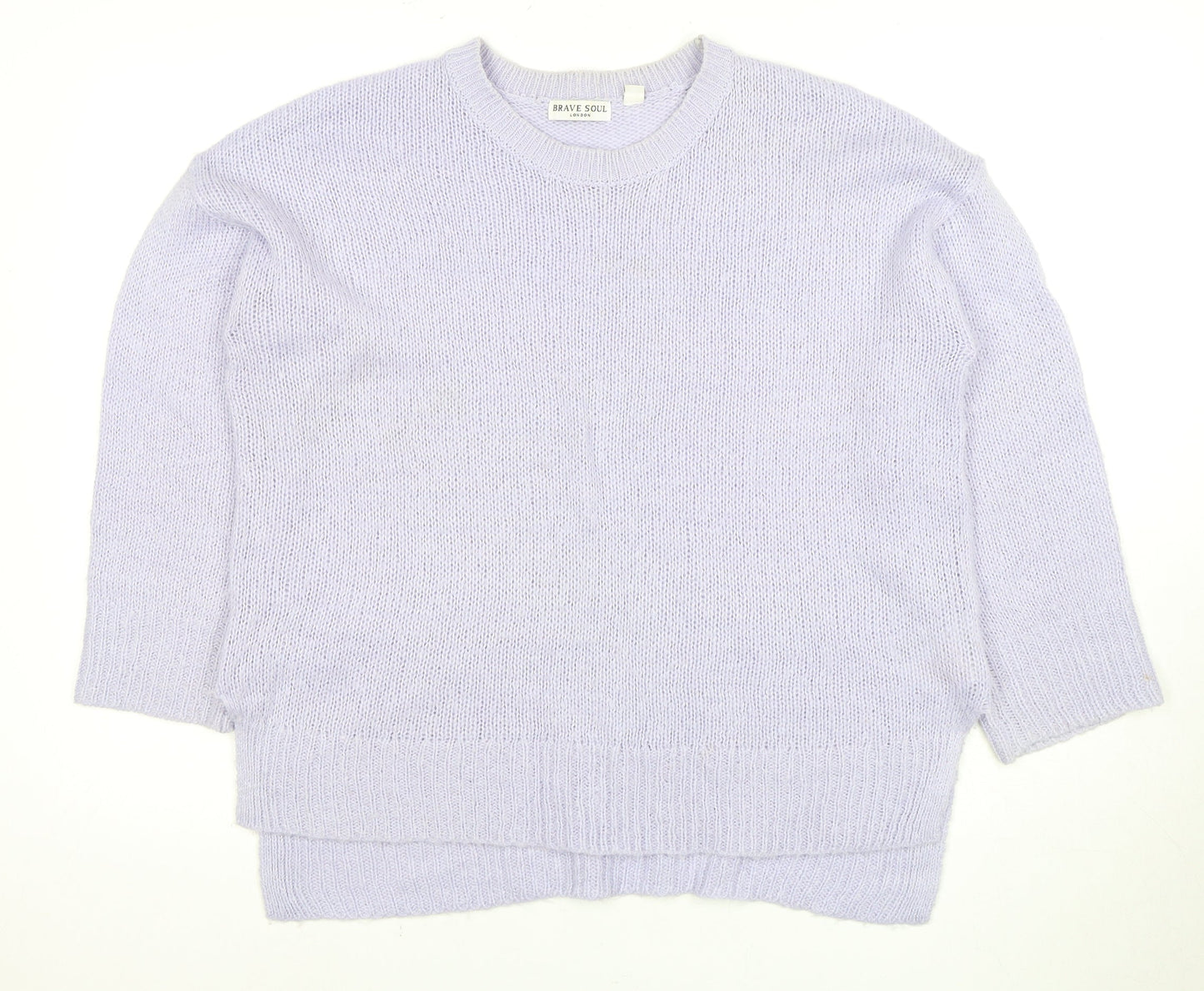 Brave Soul Women's White Pullover Jumper Size L