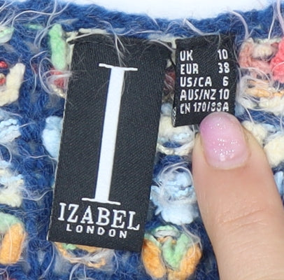 Izabel London Women's Multicoloured Knit Pullover, Size 10