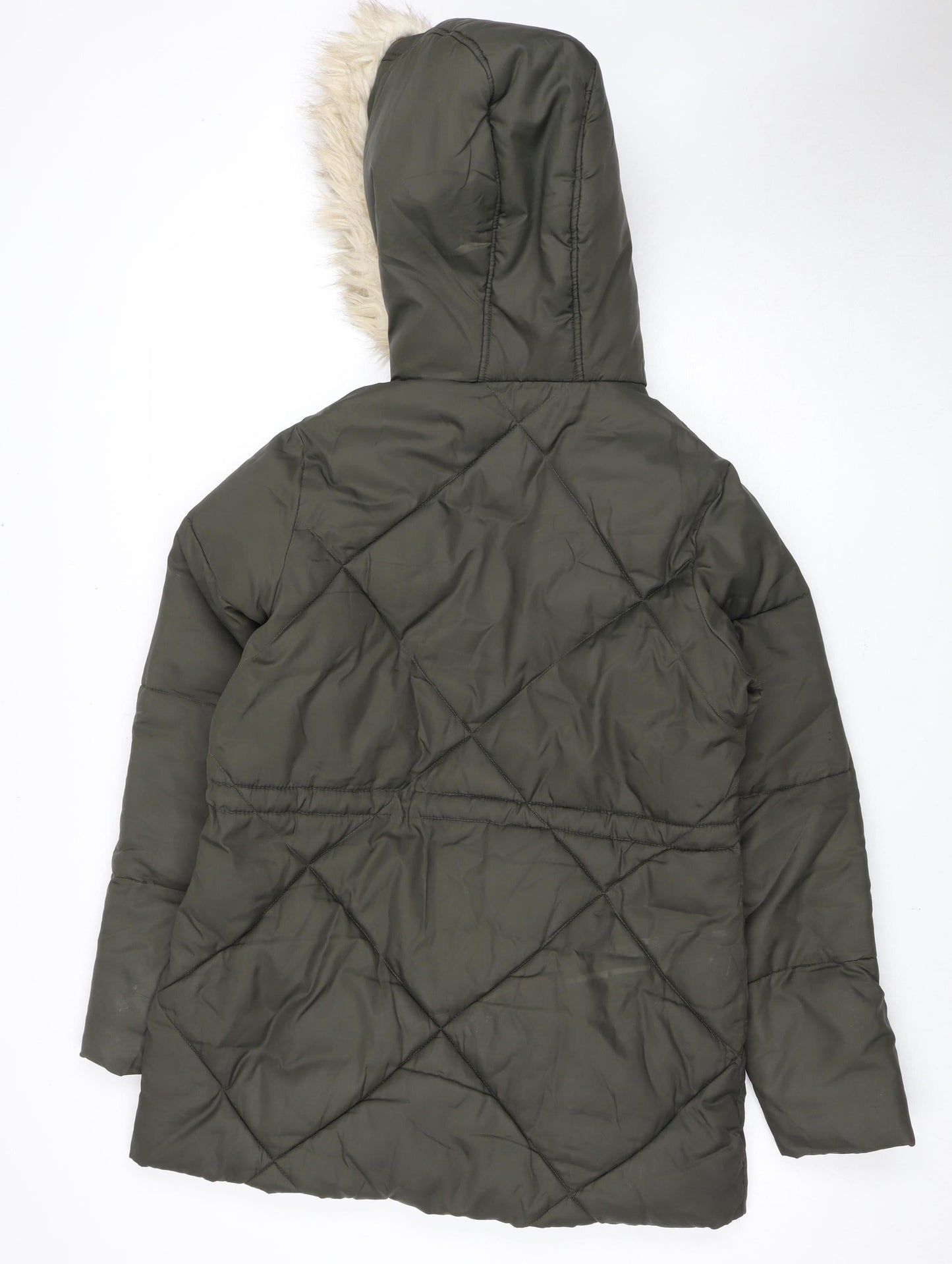 New Look Women's Green Puffer Jacket Size UK 10