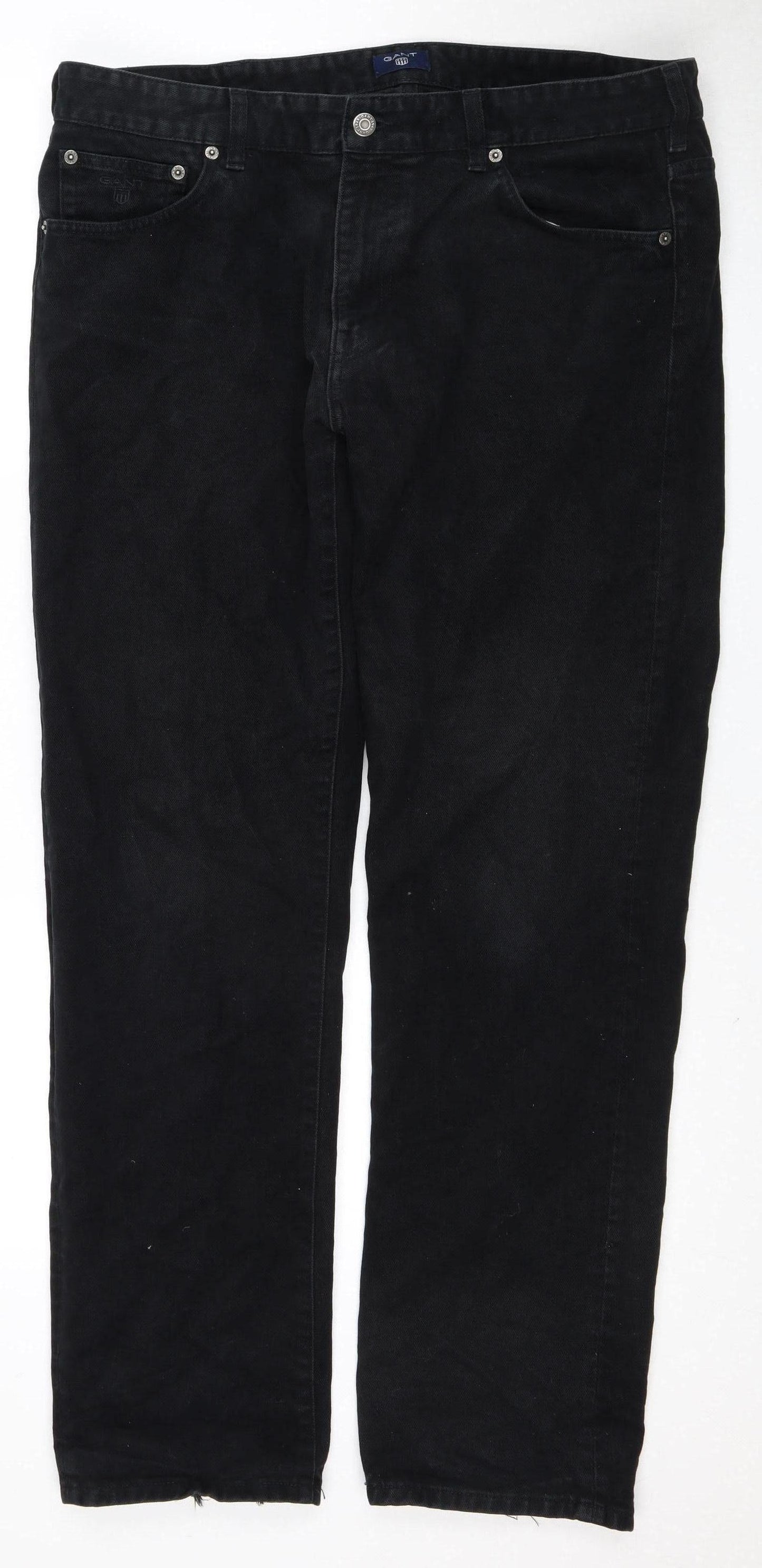 GANT Men's Black Straight Jeans Size 36