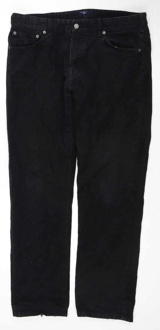 GANT Men's Black Straight Jeans Size 36