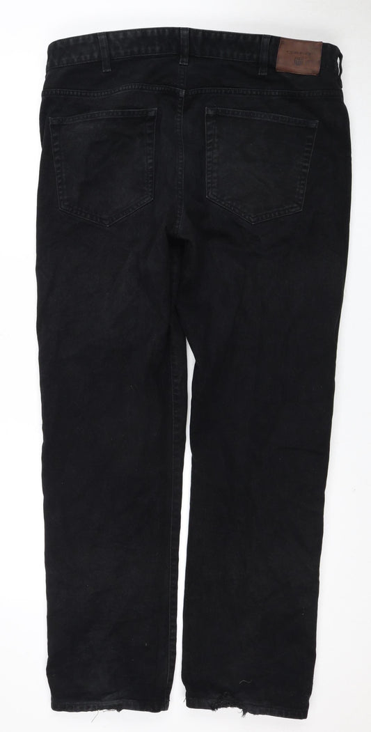 GANT Men's Black Straight Jeans Size 36