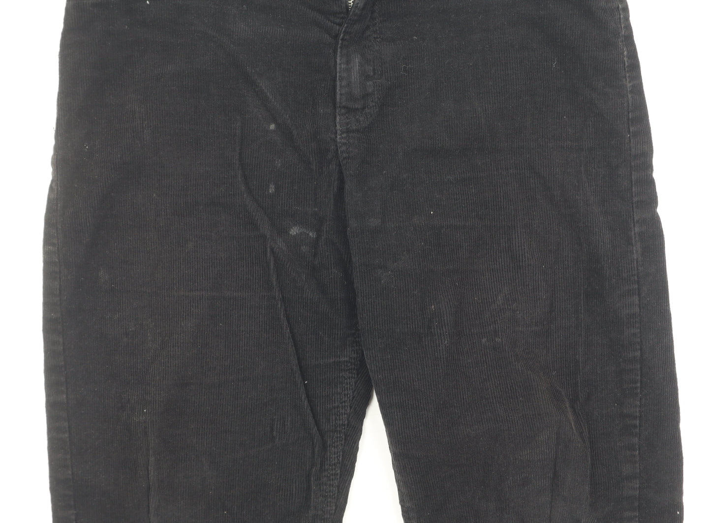 H&M Girls Black Corduroy Trousers, Size 12-13 Years, Casual