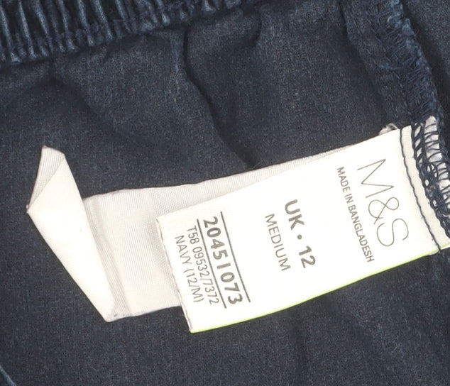 Marks and Spencer Women's Blue Trousers, Size 12