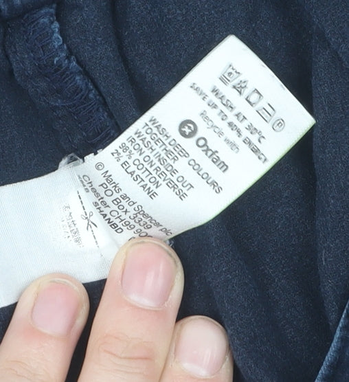 Marks and Spencer Women's Blue Trousers, Size 12